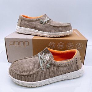 Hey Dude Wally Sox Women’s Casual Shoes Loafers Sneakers Tan Brown US 5